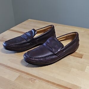 👞 H.S. Trask Men’s Brown Leather Penny Loafers | Vibram Sole Size 12